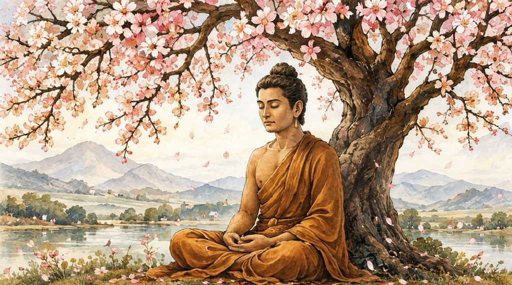 Buda meditando